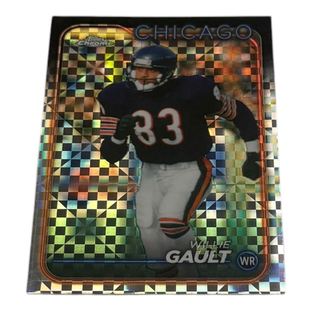 2024 Topps Chrome Willie Gault Chicago Bears X-Fractor Refractor Card 24‎ WR